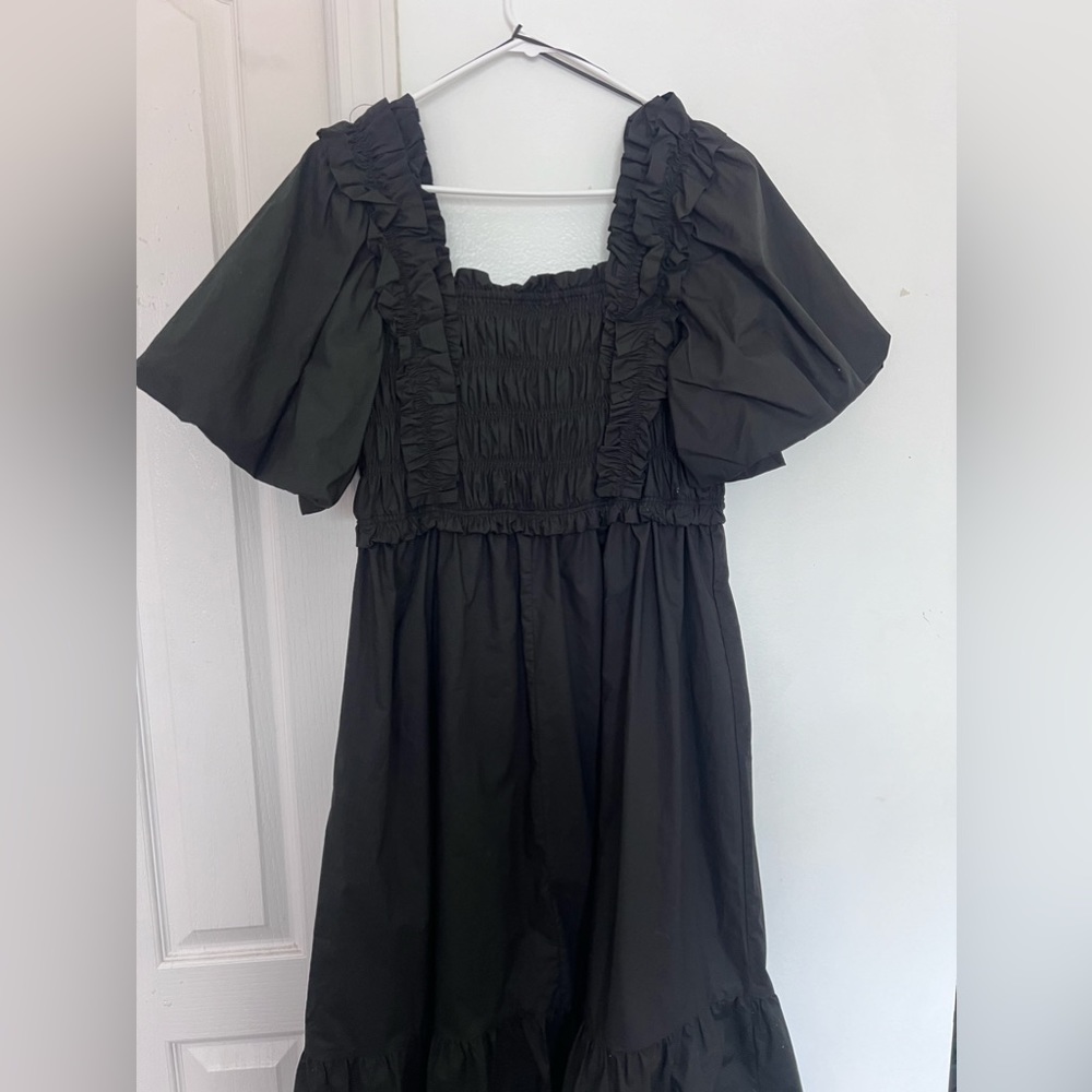 black english factory maxi dress